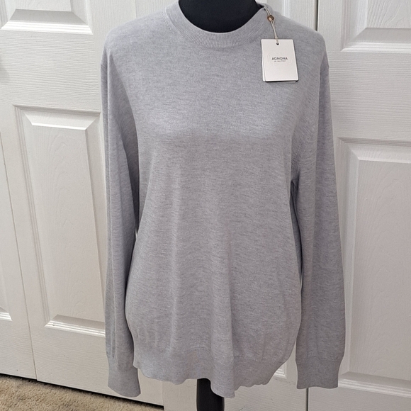 Agnona Sweaters - $1,300 Agnona NWT Cashmere & Silk Pullover Sweater Size XXL ON SALE $499